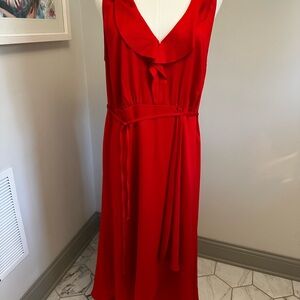 French Connection Red Textured Dress